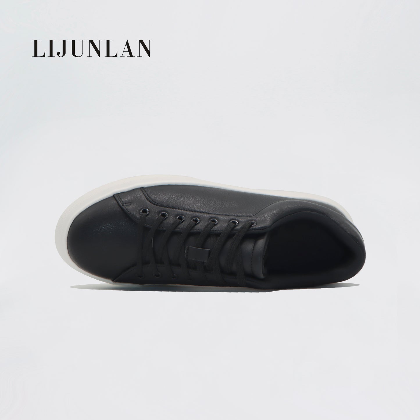 LIJUNLAN Casual men shoes black