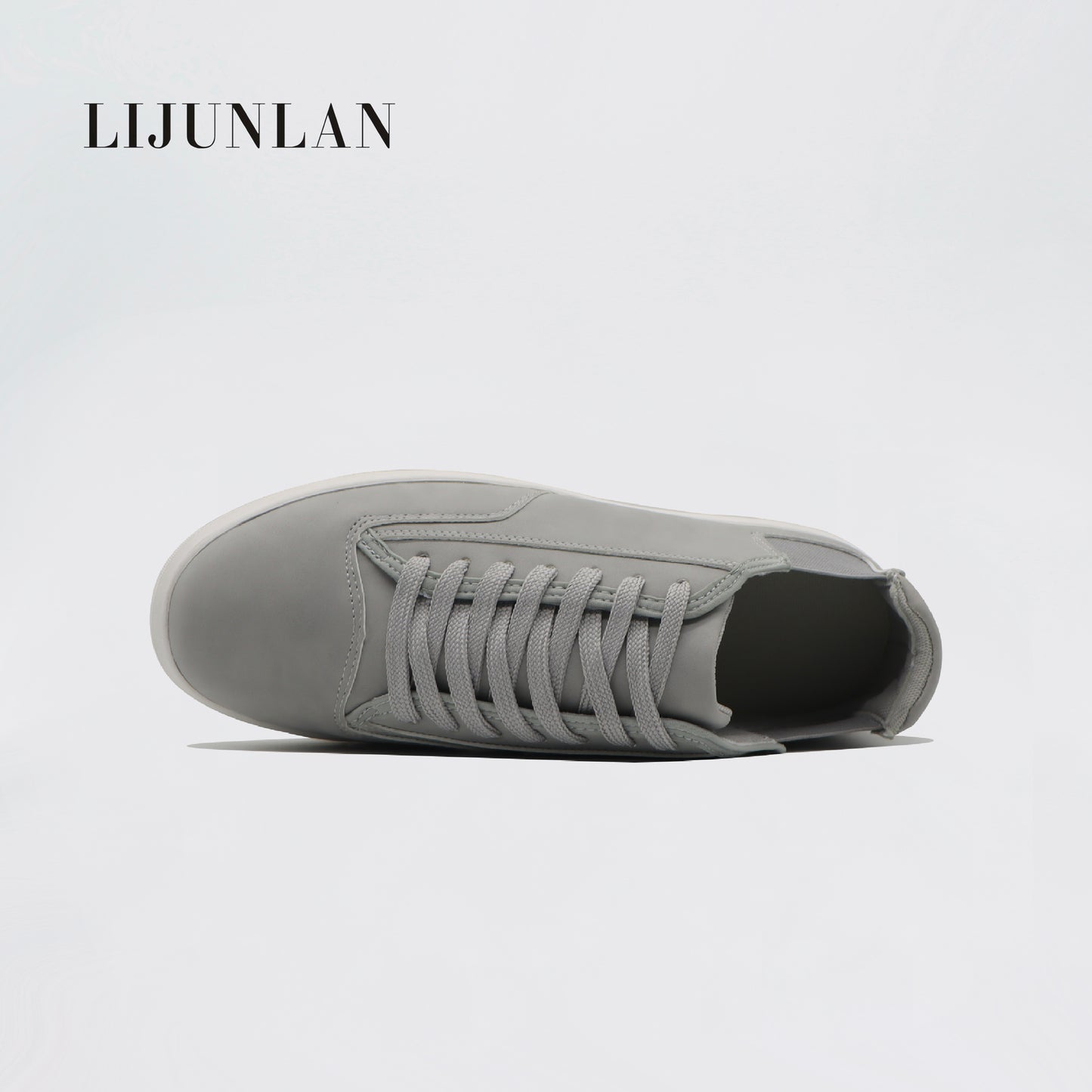 LIJUNLAN Casual men shoes Grey