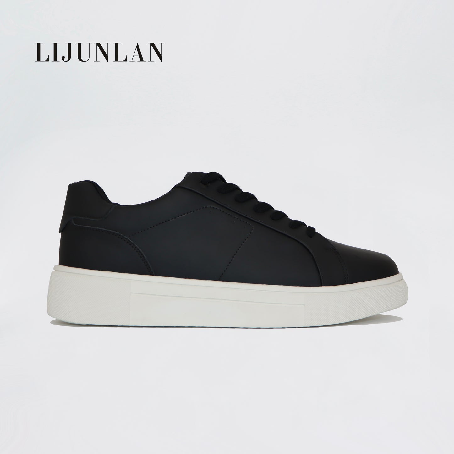 LIJUNLAN Black leisure shoes