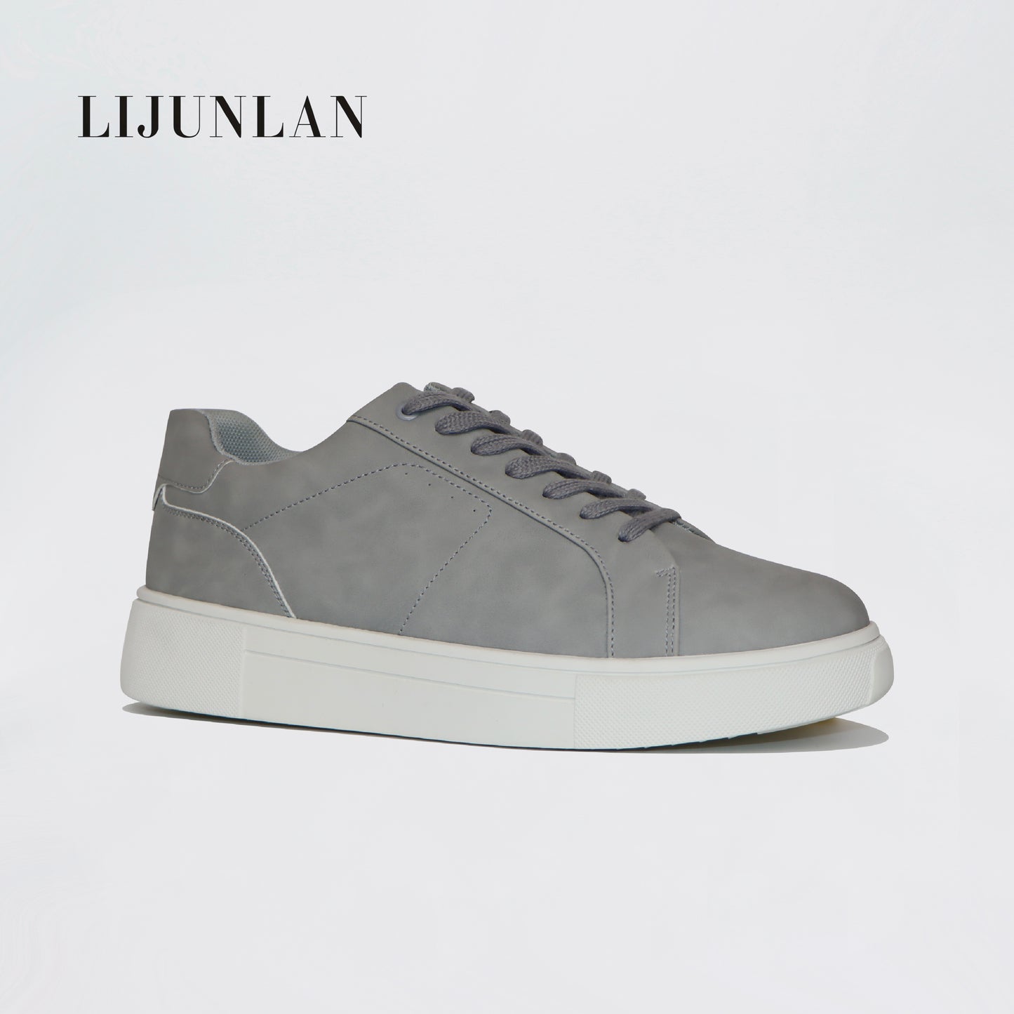 LIJUNLAN Grey leisure men shoes