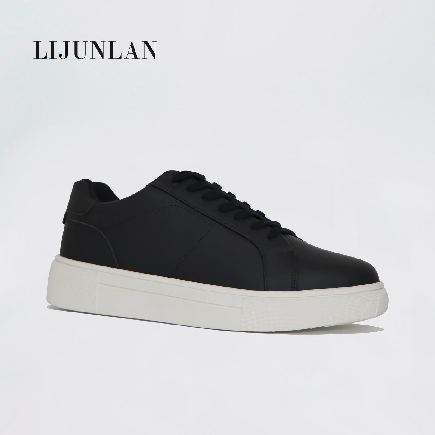 LIJUNLAN Black leisure shoes