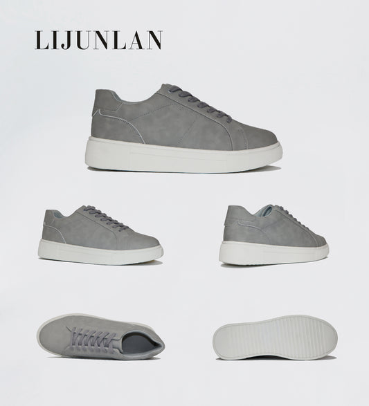 LIJUNLAN Grey leisure men shoes