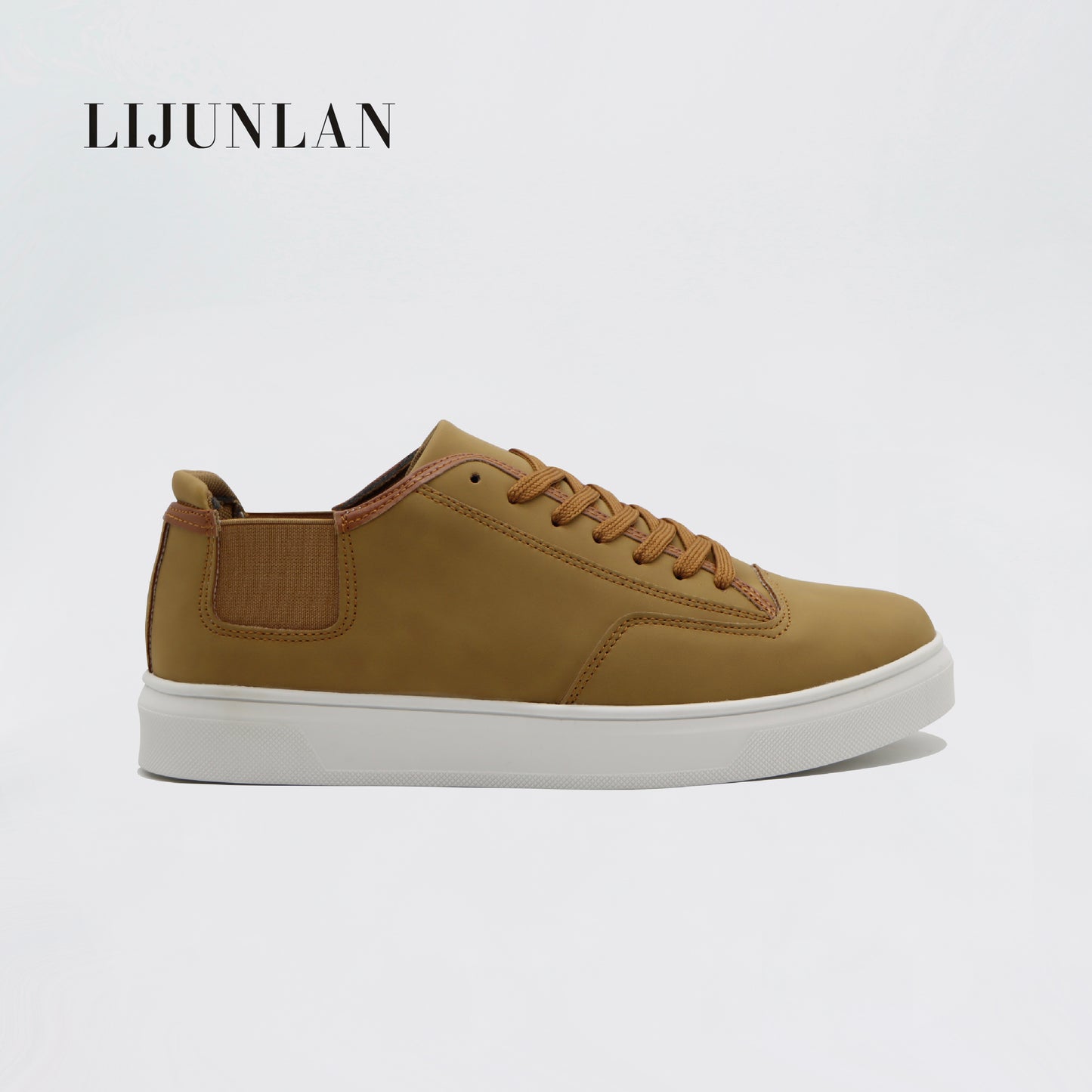 LIJUNLAN Brown versatile men's board shoes