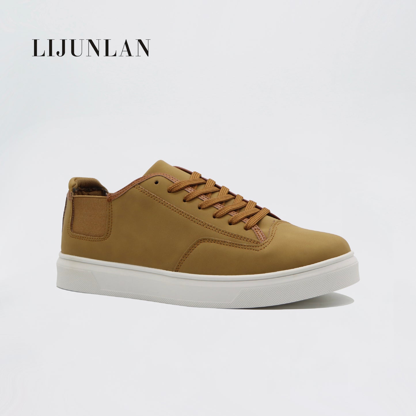 LIJUNLAN Brown versatile men's board shoes