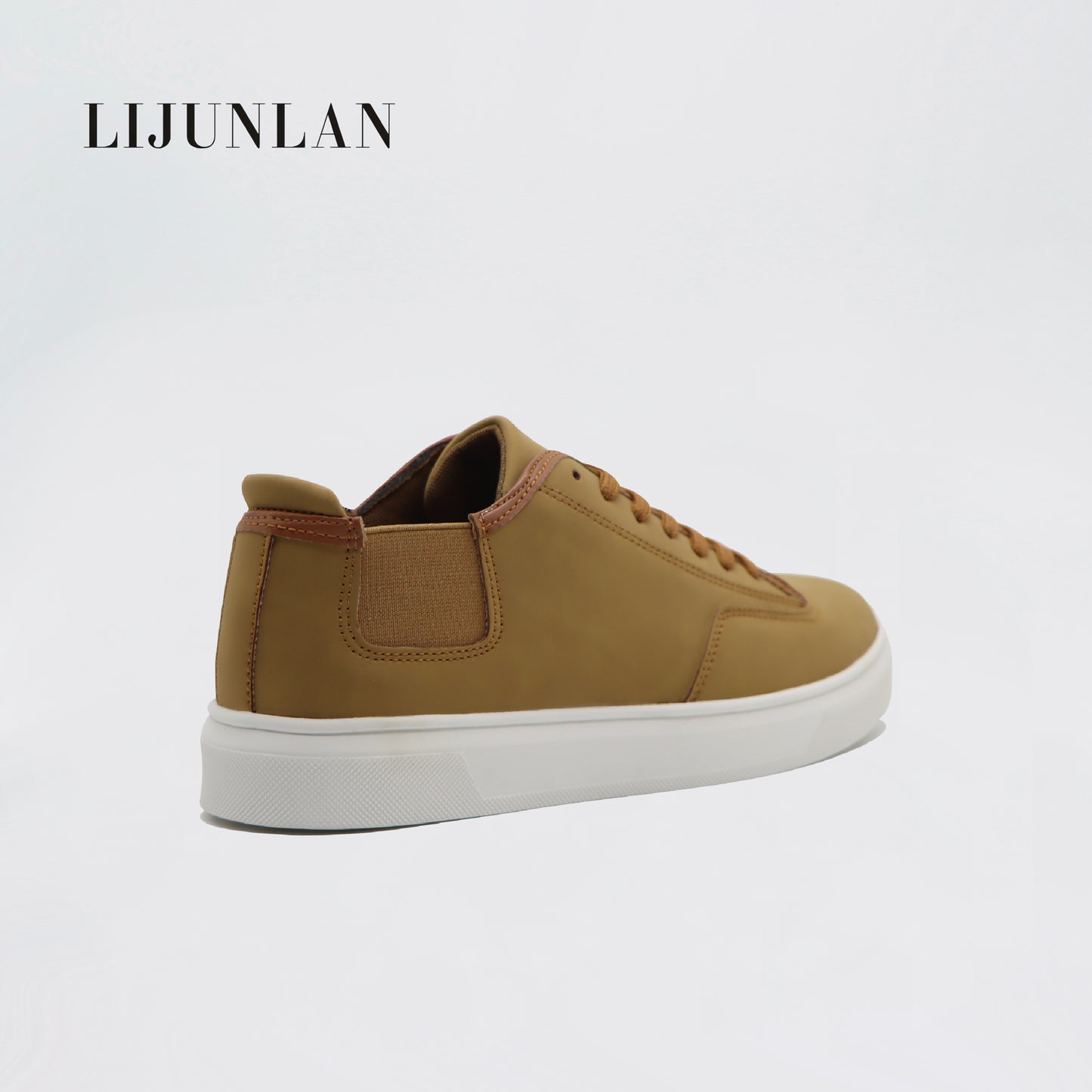 LIJUNLAN Brown versatile men's board shoes