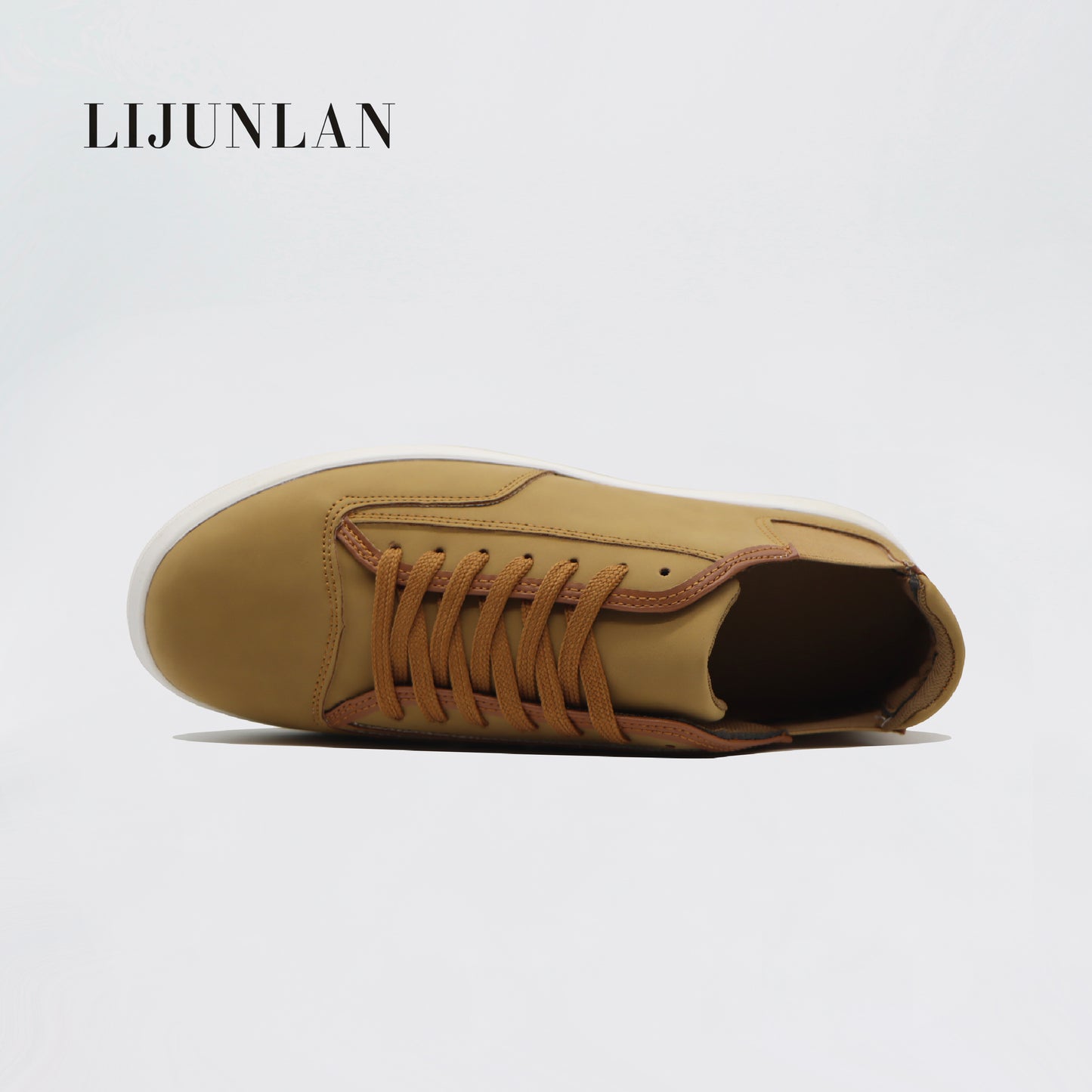 LIJUNLAN Brown versatile men's board shoes