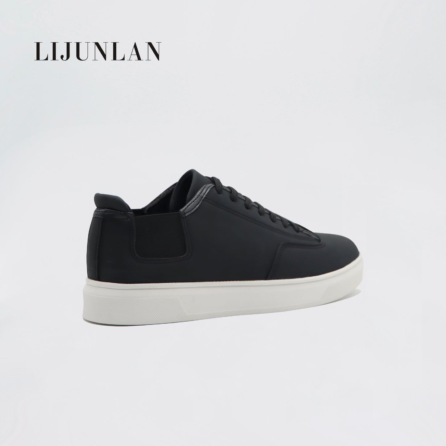 LIJUNLAN Black Daily casual skateboard shoes