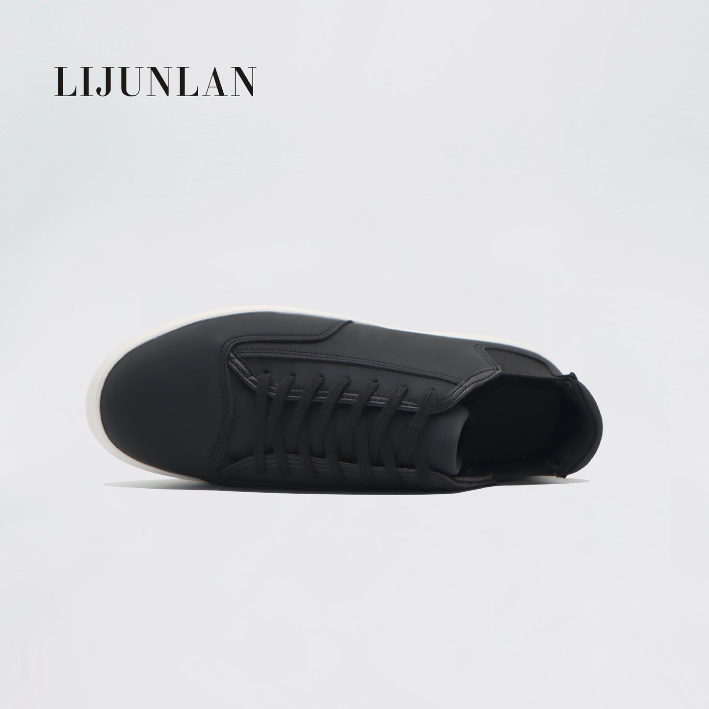 LIJUNLAN Black Daily casual skateboard shoes