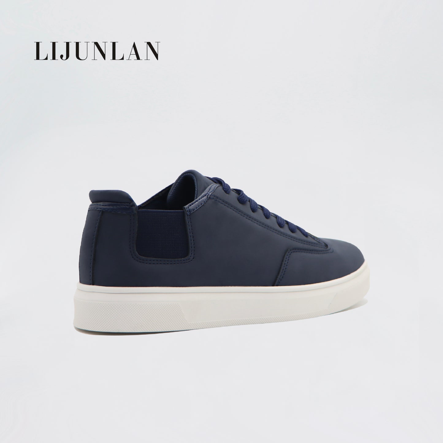 LIJUNLAN Navy casual shoes for men