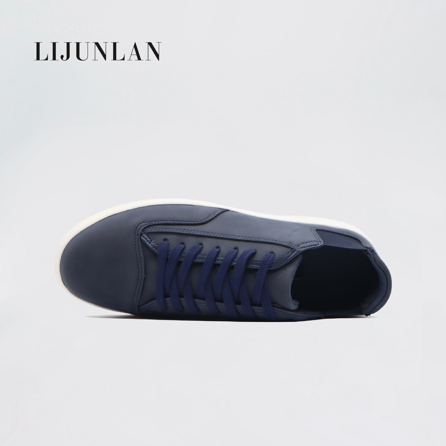 LIJUNLAN Navy casual shoes for men