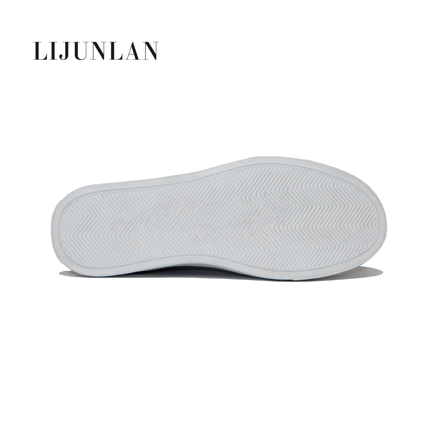 LIJUNLAN Black and White leisure men shoes