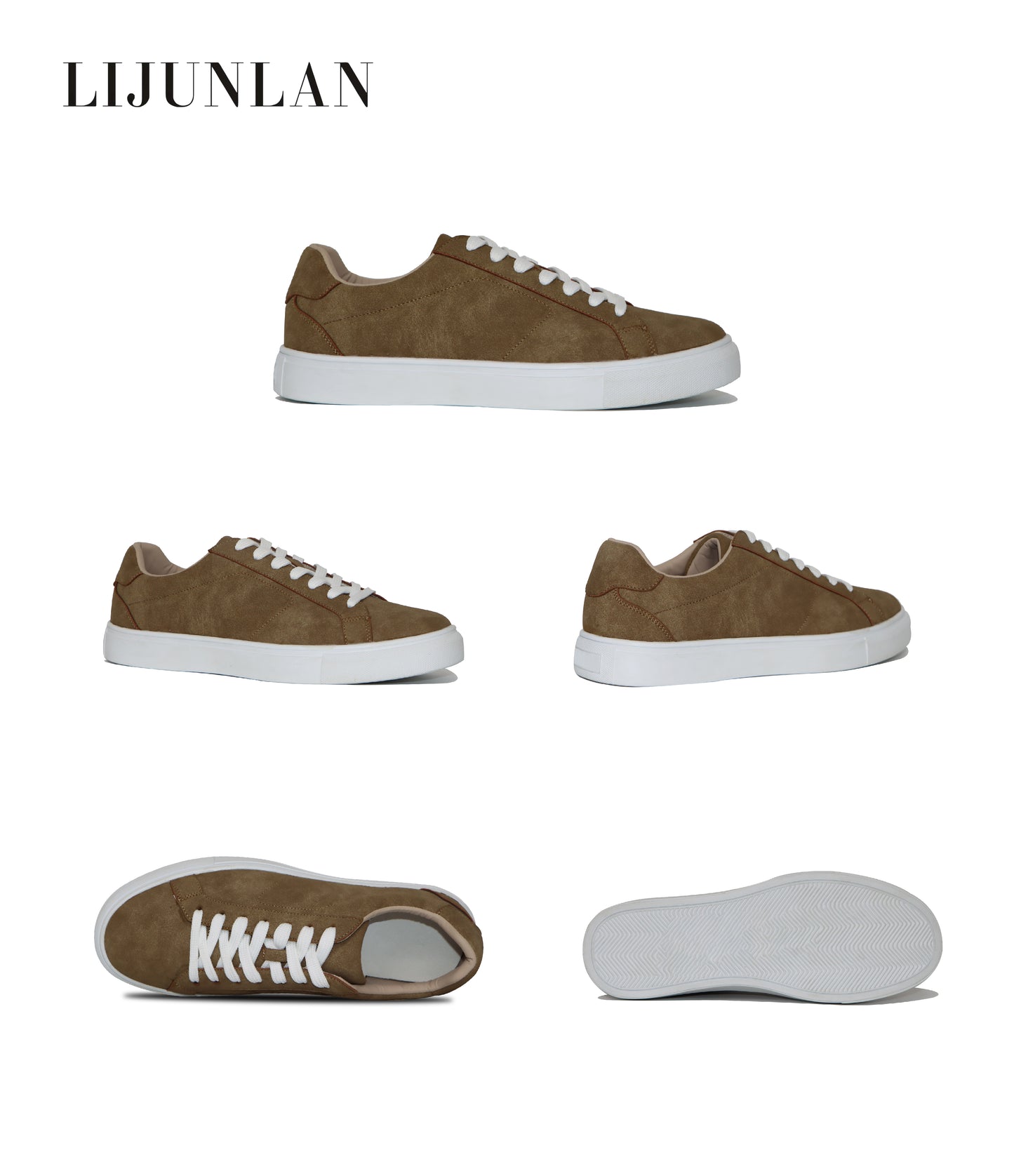 LIJUNLAN Casual skateboard shoes for men