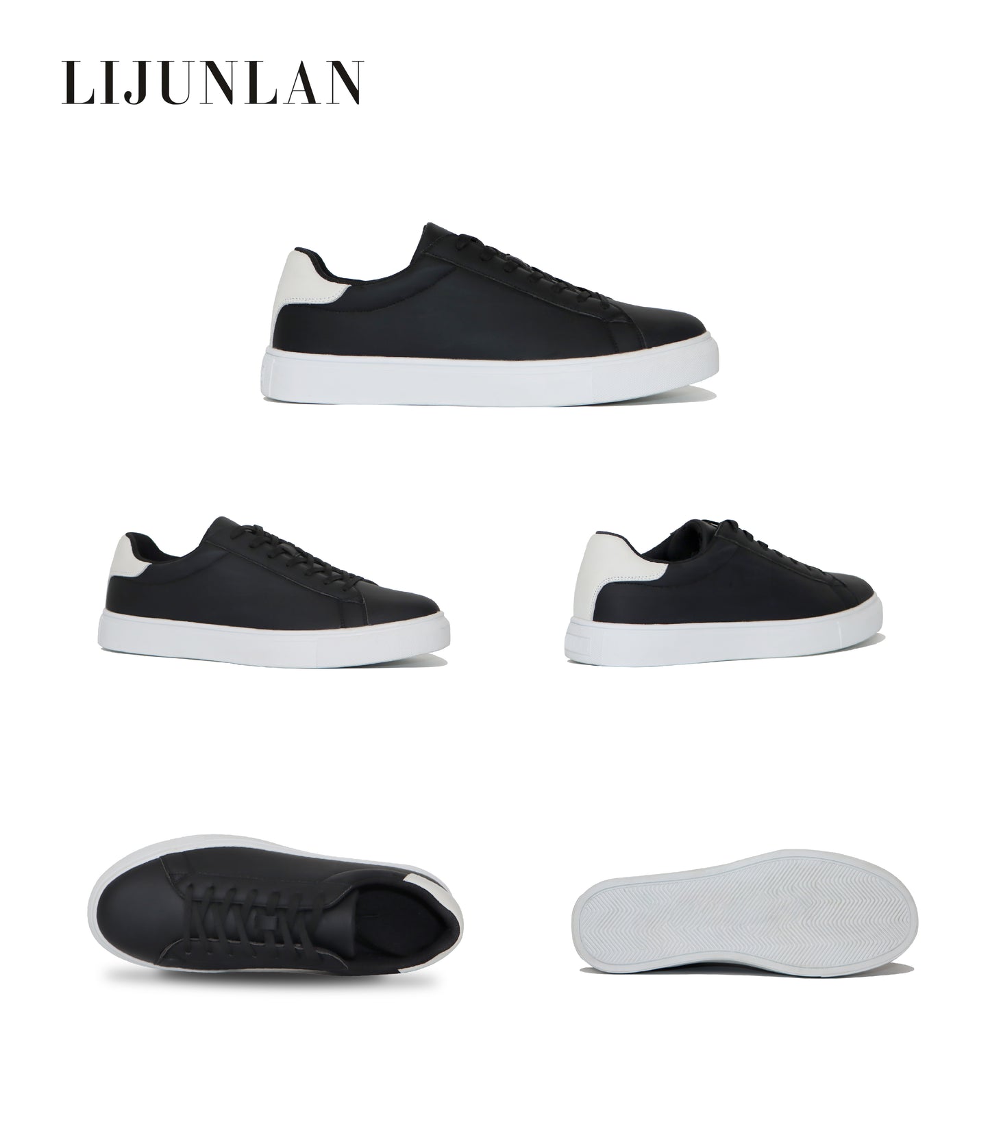 LIJUNLAN Men shoes matte upper daily shoes